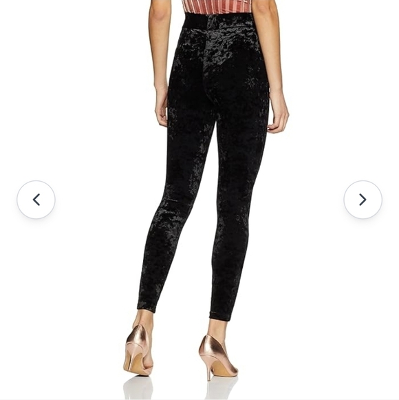 Forever 21 Ribbed Knit Pants With Metallic Accent Size Small - Picture 2 of 5